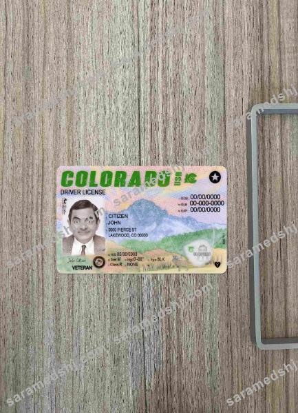 USA Colorado driving license 2022-present photolook FRONT